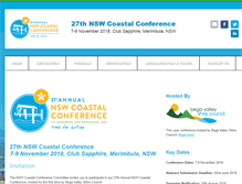 Tablet Screenshot of coastalconference.com